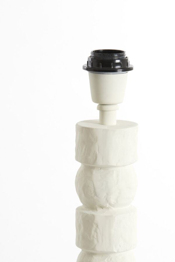 witte lampenvoet  Light & Living Akti - H 58 cm - Image 3