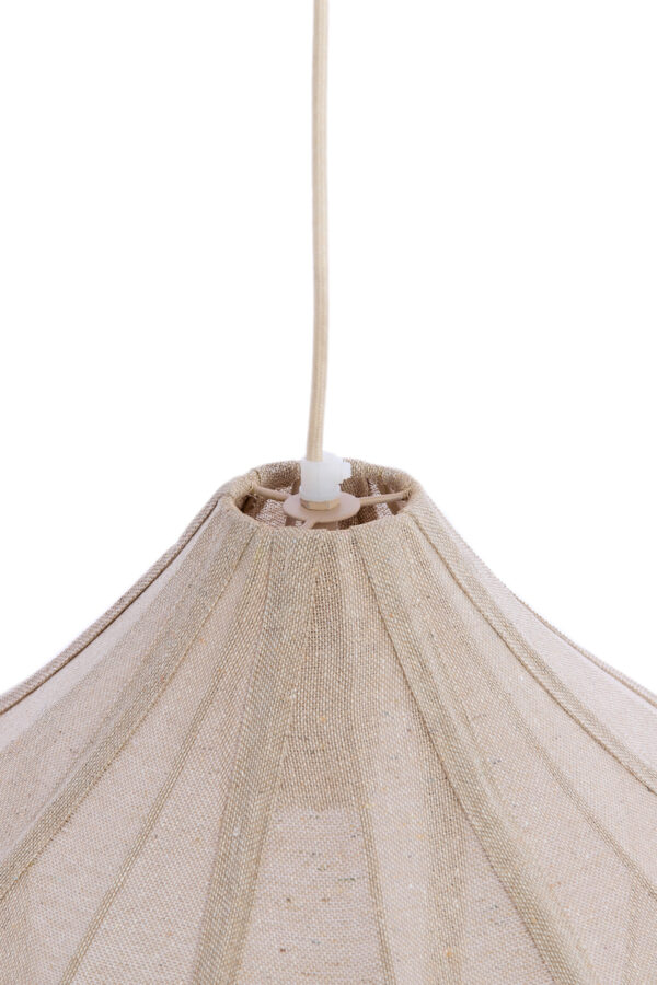 Zandkleurige linnen hanglamp Light & Living Pasto - Ø 47 cm - Image 3