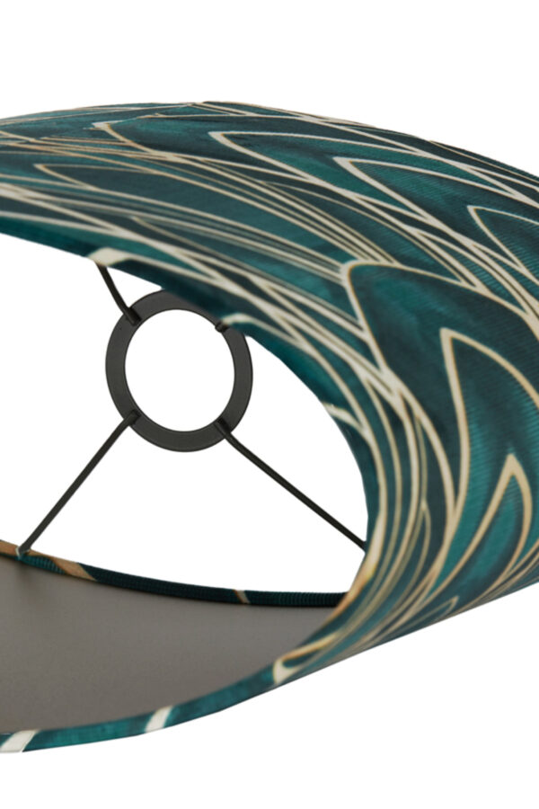 Groene lampenkap met patroonprint Light & Living Tiara - H 28 cm - Image 8