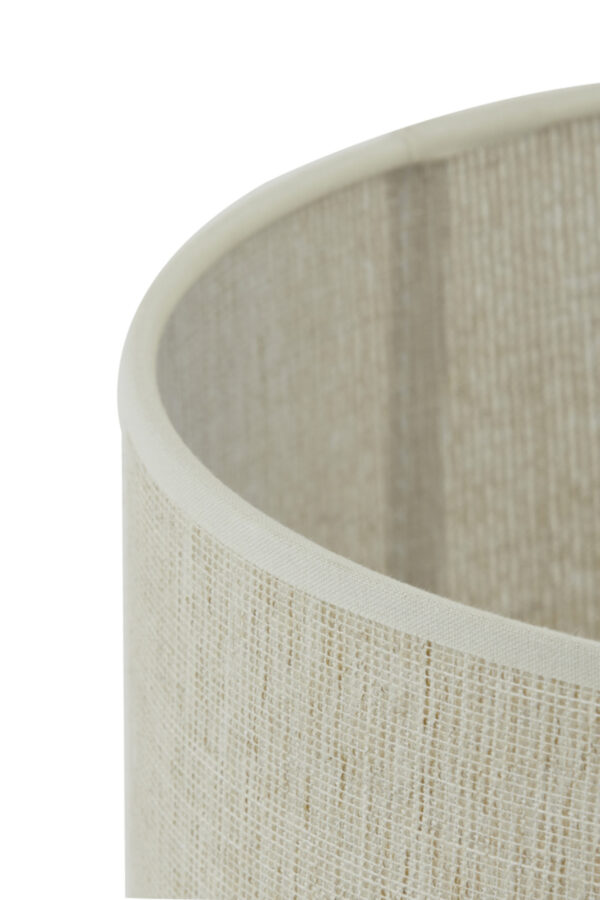 Beige cilinder­vormige lampenkap van stof Light & Living Breska - Ø 25 cm - Image 9