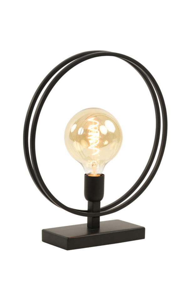 Zwarte metalen tafellamp Light & Living Rudra - H 40 cm - Image 5
