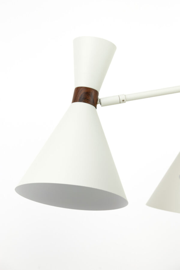 Vintage hanglamp in wit metaal Light & Living Hoodies - B 86,5 cm - Image 3
