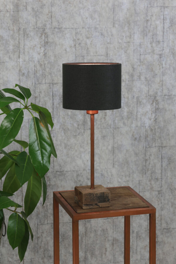 Zwarte cilindervormige lampenkap voor sfeerverlichting Light & Living Livigno - Ø 20 cm - Image 4