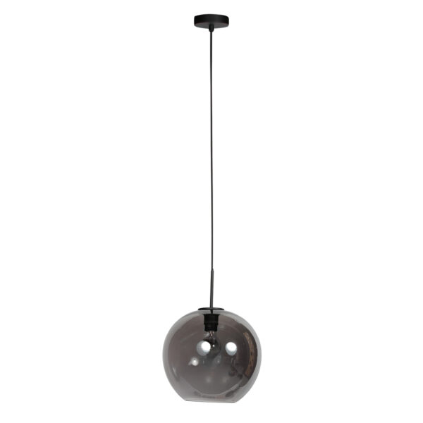 Hanglamp met zwarte rookglazen bol Mexlite HaloSwap - Ø 30 cm - Image 2