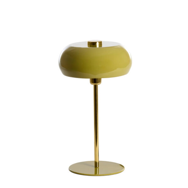 Gouden metalen tafellamp met kapje Light & Living Surin - H 47 cm