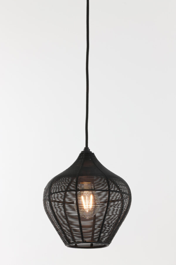 Zwarte draad hanglamp modern Light & Living Alvaro - Ø 20 cm - Image 3