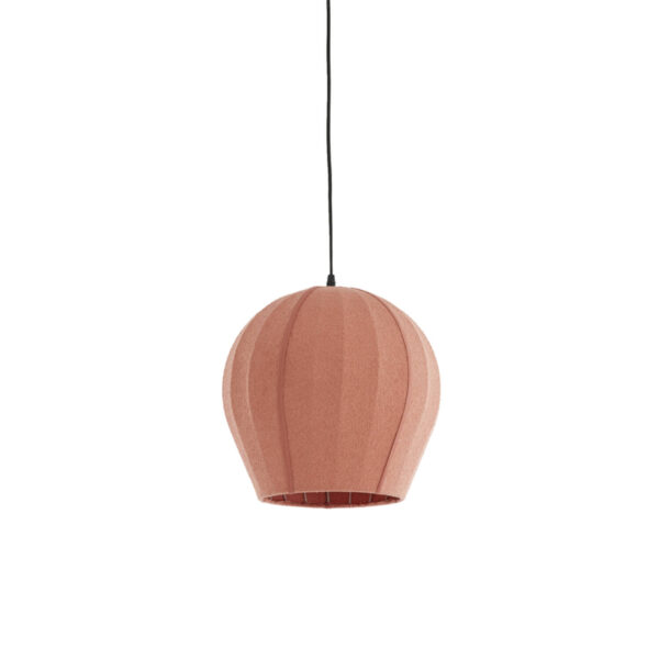 Terracotta stoffen hanglamp warm design Light & Living Zagori - Ø 35 cm