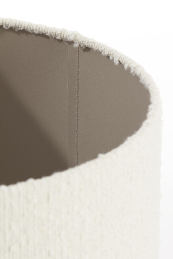 Crème cilindervormige stoffen lampenkap Light & Living Bolero - Ø 40 cm - Image 7