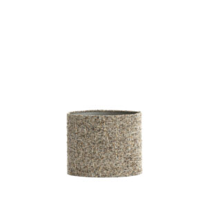 Grijze stof cilinder lampenkap Light & Living Osire - H 25 cm