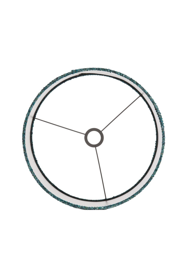 Stoffen lampenkap turquoise cilindervormig Light & Living Osire - Ø 40 cm - Image 6