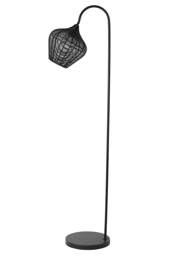 Zwarte gevlochten vloerlamp Light & Living Alvaro – H 160 cm - Image 5