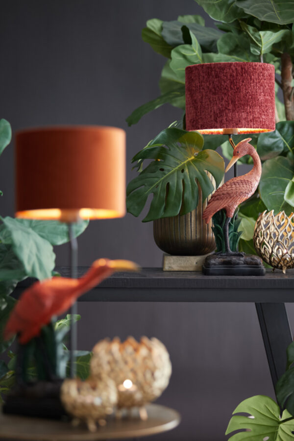 Cilindervormige lampenkap in rood Light & Living Ruby - Ø 25 cm - Image 4