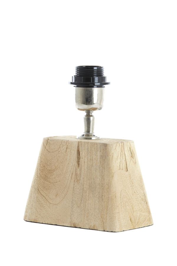 Houten lampenvoet metaal accent Light & Living Kardan - H 19 cm - Image 3