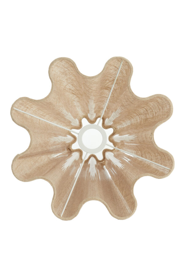 Beige stoffen lampenkap golvend Light & Living Bezaha - Ø 10,5 cm - Image 3
