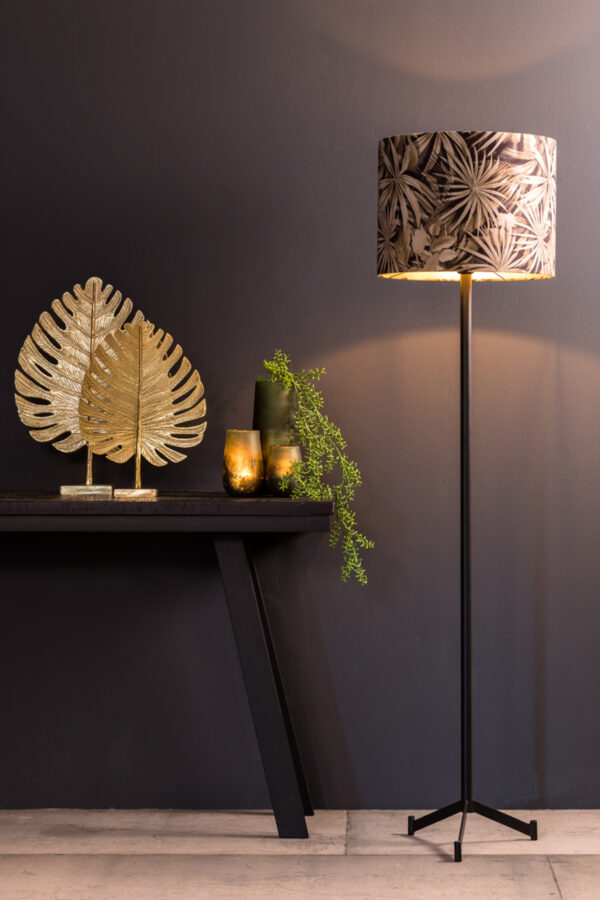 Zwarte lampenstandaard minimalistisch Light & Living Dennis - H 131 cm - Image 4