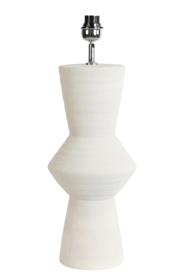 Witte lampenvoet sculpturaal design Light & Living Ayla - H 61 cm - Image 2