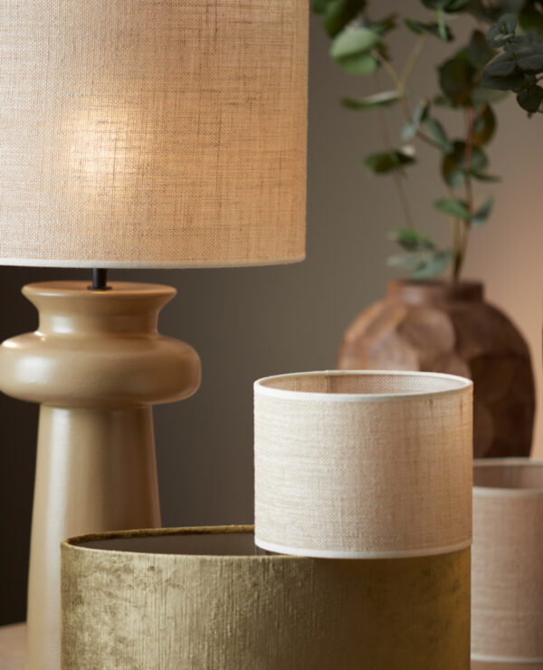 Cilindergevormde lampenkap beige stof Light & Living Sendai - Ø 20 cm - Image 5