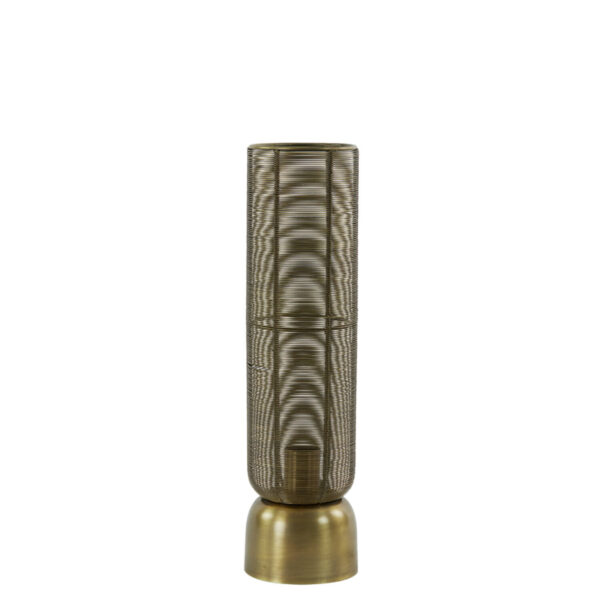Metalen draadlamp cilindervormig goud Light & Living Lezuza - H 49,5 cm