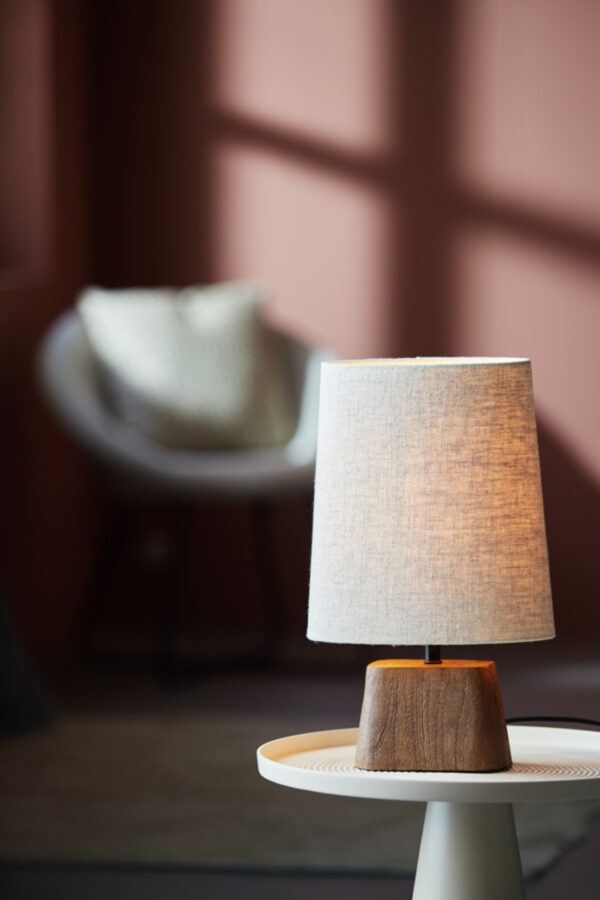 Beige stof lampenkap in cilinder vorm Light & Living Livigno - H 33 cm - Image 4