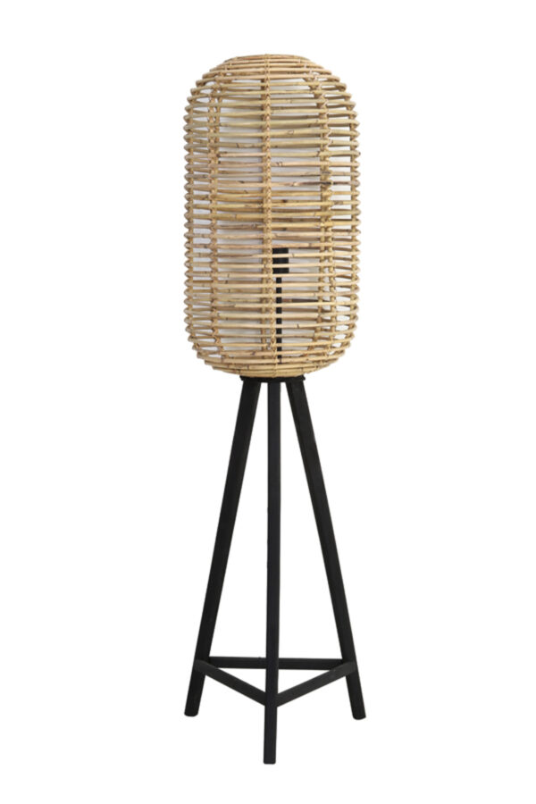 Rieten vloerlamp op statief Light & Living Tabana – H 140 cm - Image 2