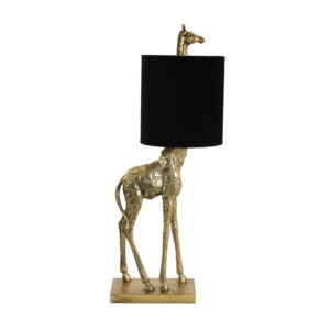 Giraffe tafellamp goudkleurig Light & Living Giraffe - H 68 cm