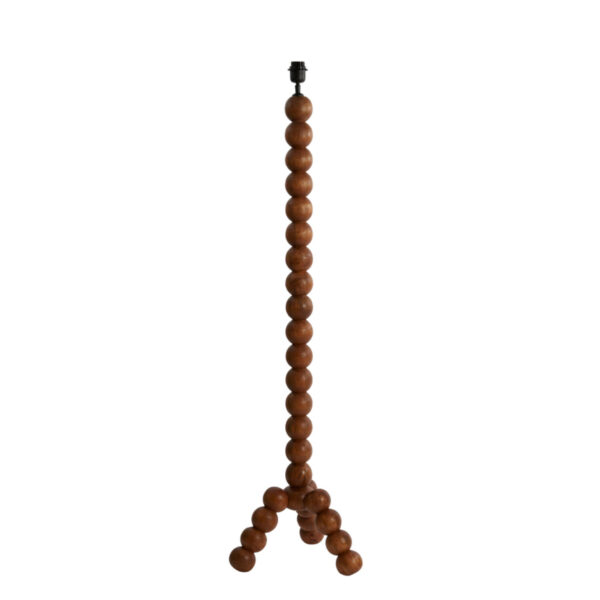Houten lampvoet met boldesign Light & Living Veglio - H 130 cm