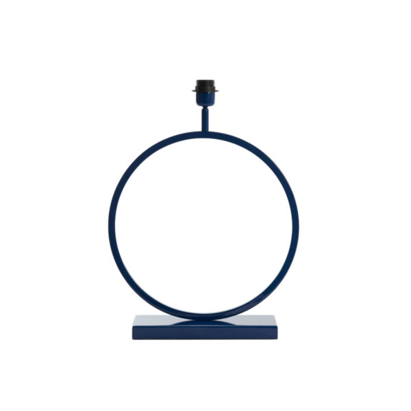 Blauwe ronde lampvoet Light & Living Liva - H 53 cm