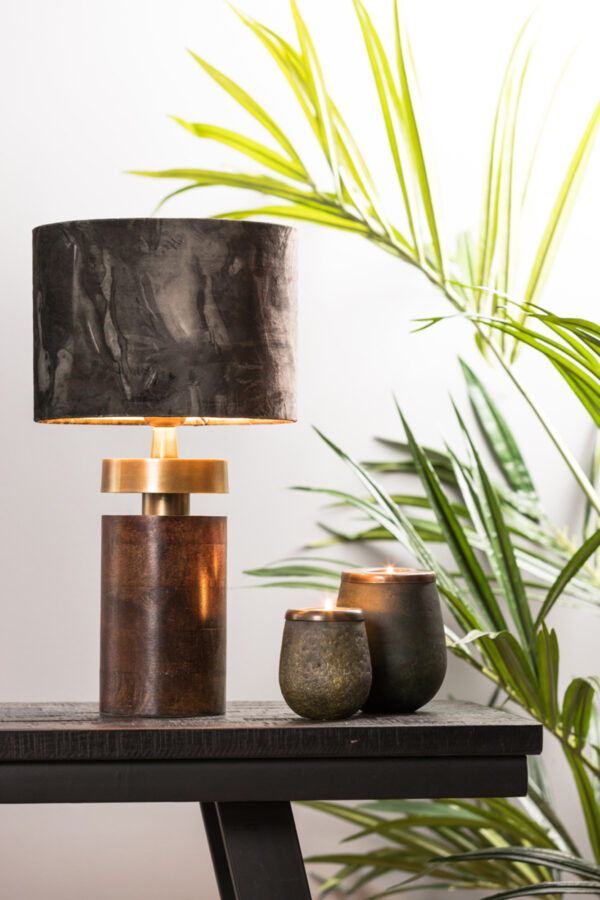 Zwarte marmeren lampenkap Light & Living Marble - Ø 25 cm - Image 5