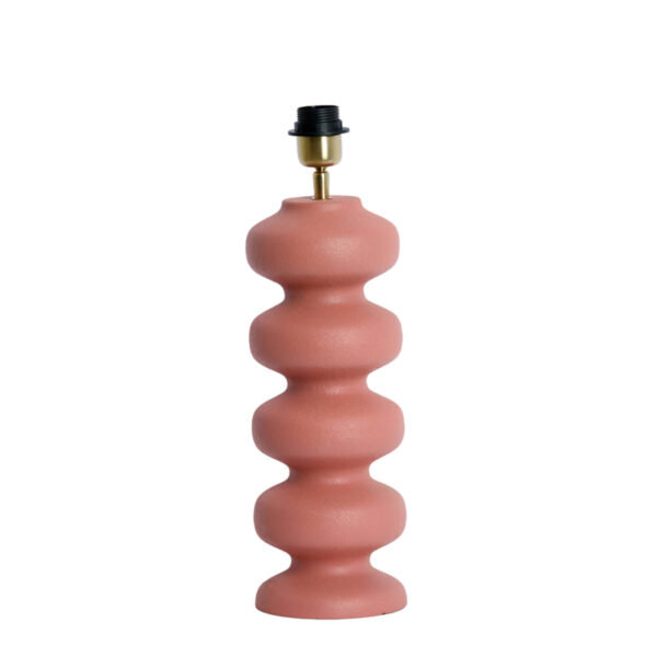 Moderne ronde roze lampenvoet Light & Living Soroca - H 42 cm