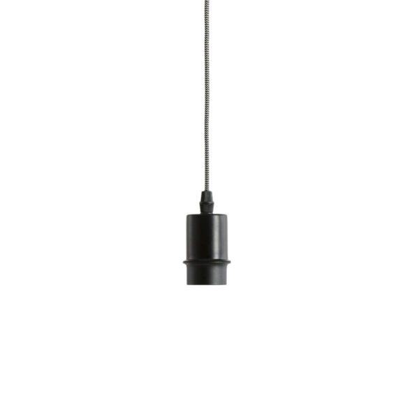 Zwarte hanglamp met zichtbare fitting Light & Living Cupa - Ø 5 cm