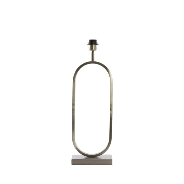 Zilverkleurige lampenvoet ovaal Light & Living Jamiri - H 55 cm