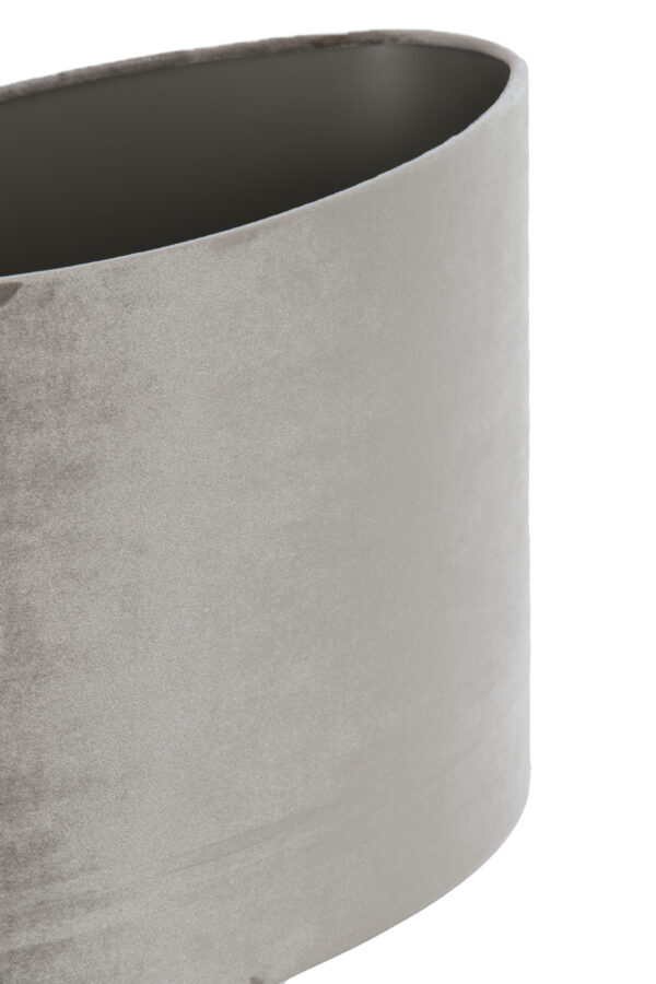 Cilindervormige taupe velours lampenkap Light & Living Palata - H 25 cm - Image 6