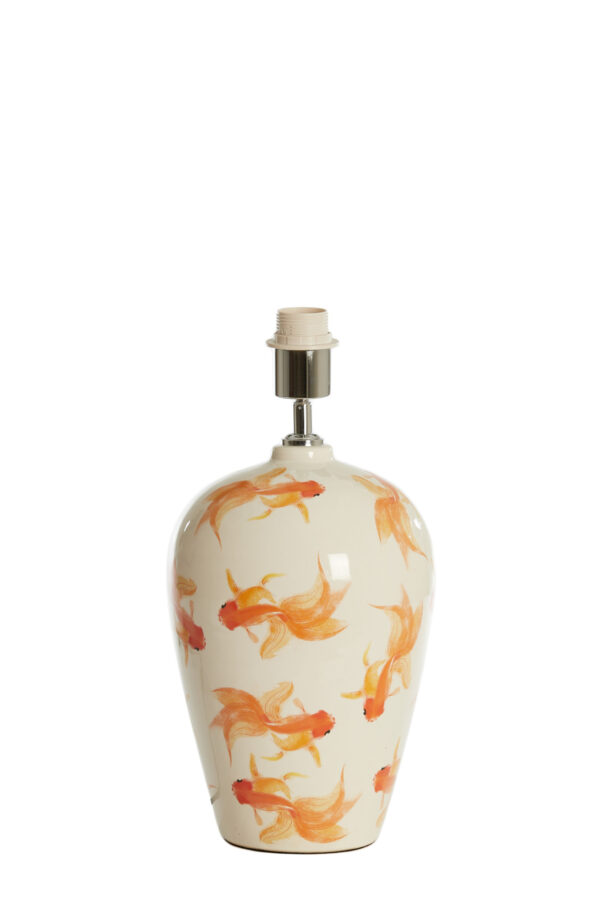 Keramische tafellamp met goudvissen Light & Living Fish - H 40,5 cm - Image 2