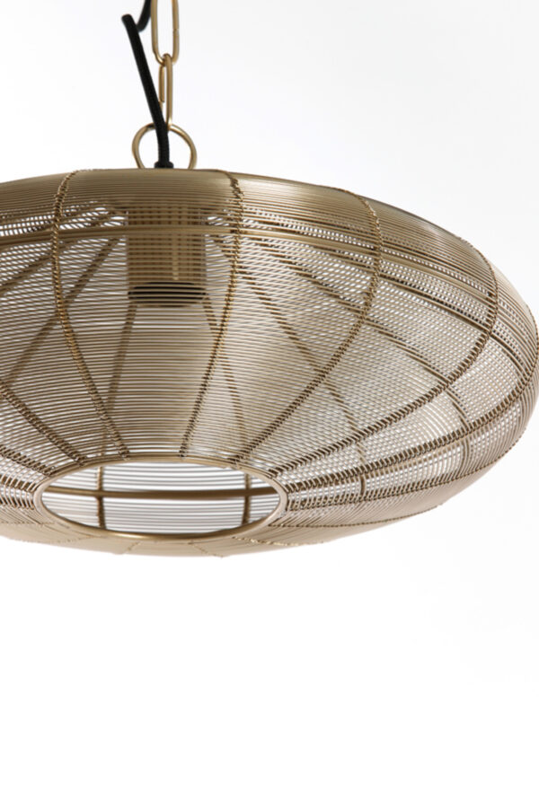 Gouden hanglamp met draadstructuur Light & Living Bahoto - Ø 40 cm - Image 6