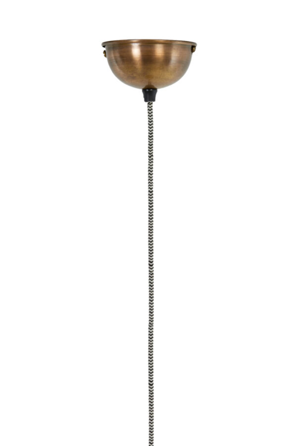 Glazen hanglamp met metalen frame Light & Living Sostrene - Ø 24 cm - Image 7