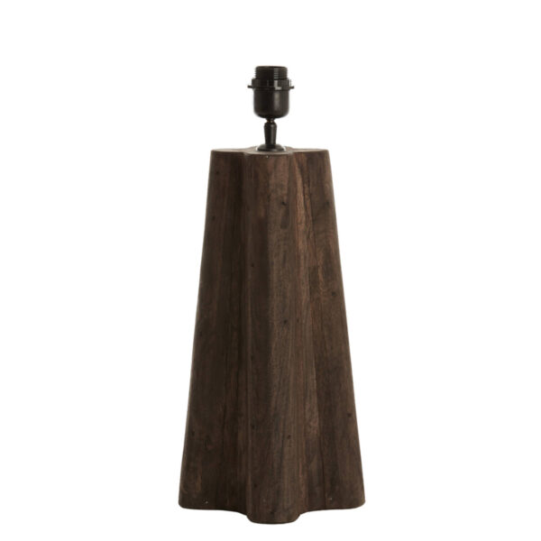 Grote houten lampvoet met fitting Light & Living Navelli - H 40 cm