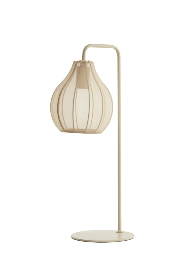 Beige draadframe tafellamp Light & Living Elati - H 60,5 cm - Image 3