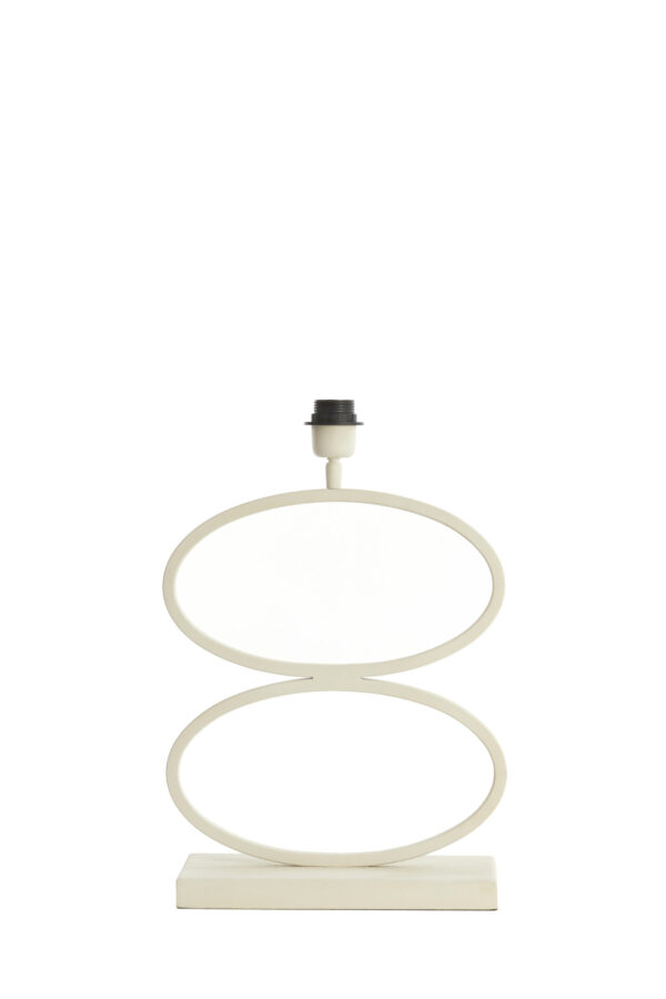 Tafellampvoet wit ovaal Light & Living Stelius - H 42 cm - Image 2