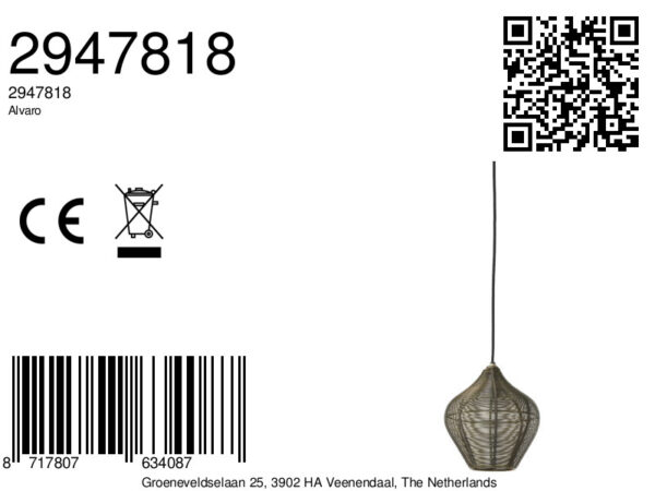 Hanglamp van naturel rotan Light & Living Alvaro - Ø 20 cm - Image 9