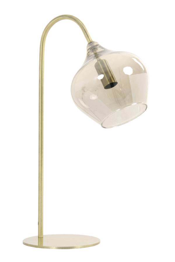 Glazen tafellamp goudkleurig Light & Living Rakel - H 50,5 cm - Image 6