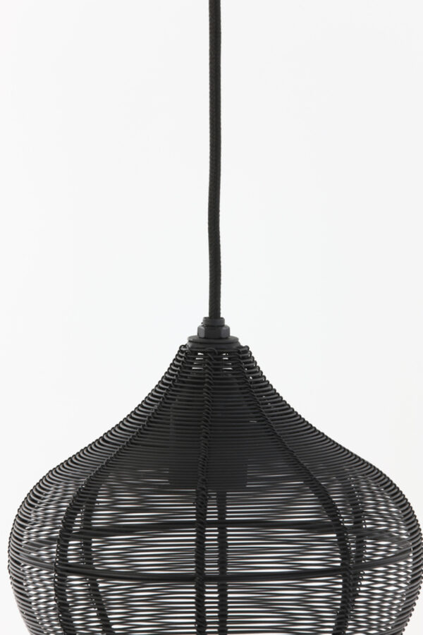 Zwarte draad hanglamp modern Light & Living Alvaro - Ø 20 cm - Image 6