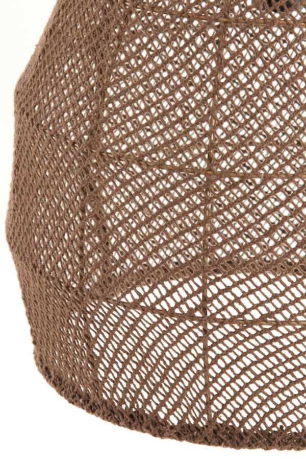 Hanglamp met bruine geweven kap Light & Living Makassar - Ø 50 cm - Image 4
