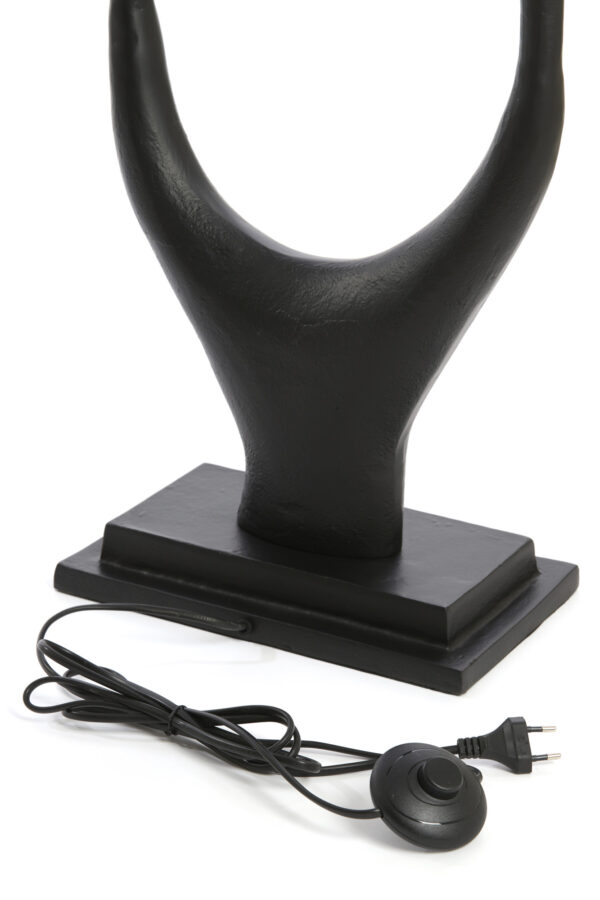 Zwarte lampvoet van metaal Light & Living Gavi - H 149 cm - Image 7