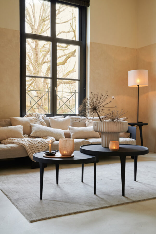 Beige stoffen lampenkap in cilindershape Light & Living Breska - Ø 50 cm - Image 4