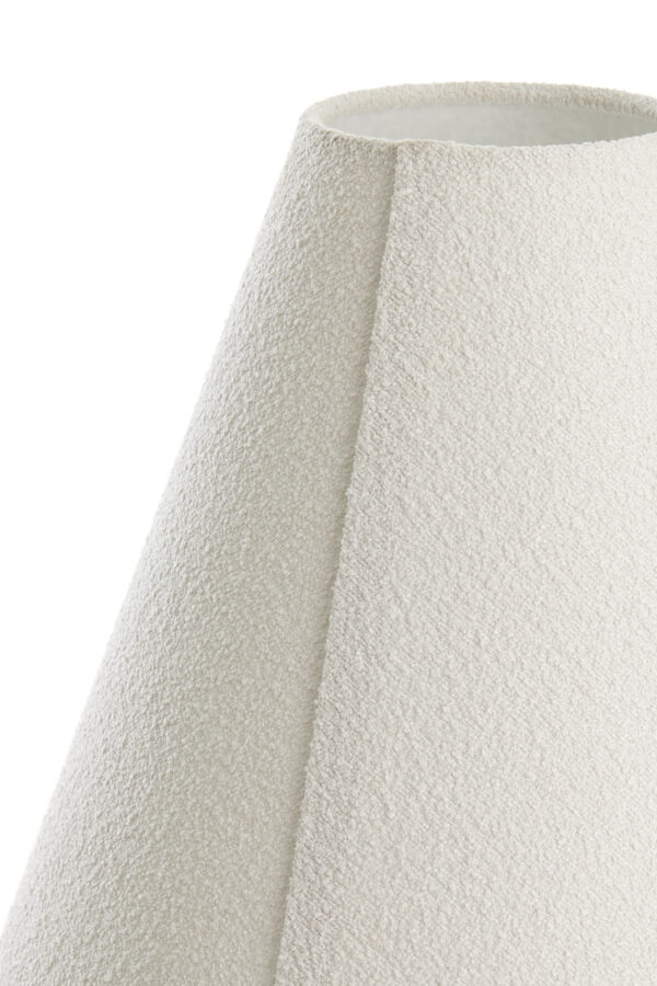 Witte vintage tafellamp met kap Light & Living Devia - H 61 cm - Image 4