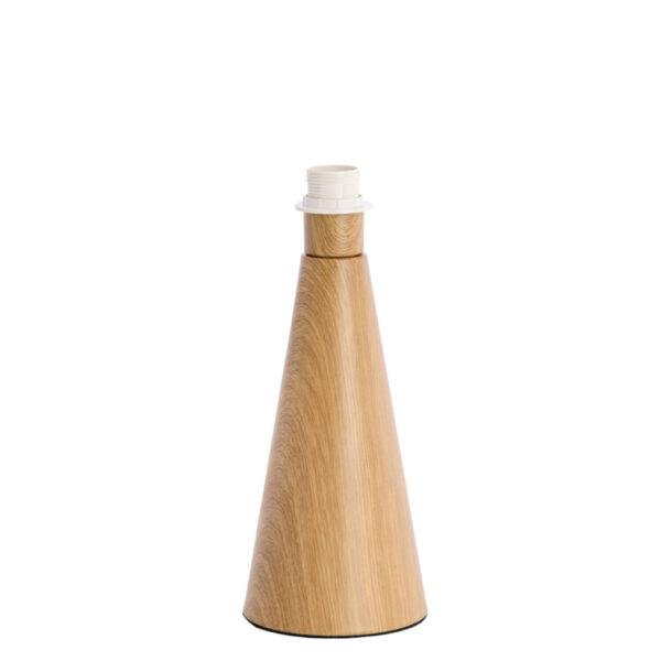 Houten tafel-armatuur kegelvormig Light & Living Dinan - H 33,5 cm