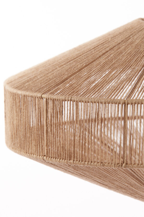 Beige stoffen vloerlamp met geometrisch patroon Light & Living Lyra – H 164 cm - Image 6