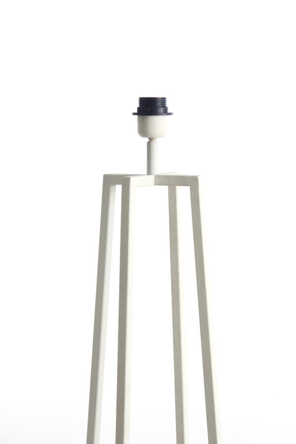Moderne lampvoet metaal wit Light & Living Miley - H 130 cm - Image 4