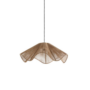 Hanglamp met geweven natuurlijke stof Light & Living Fodara - Ø 60 cm