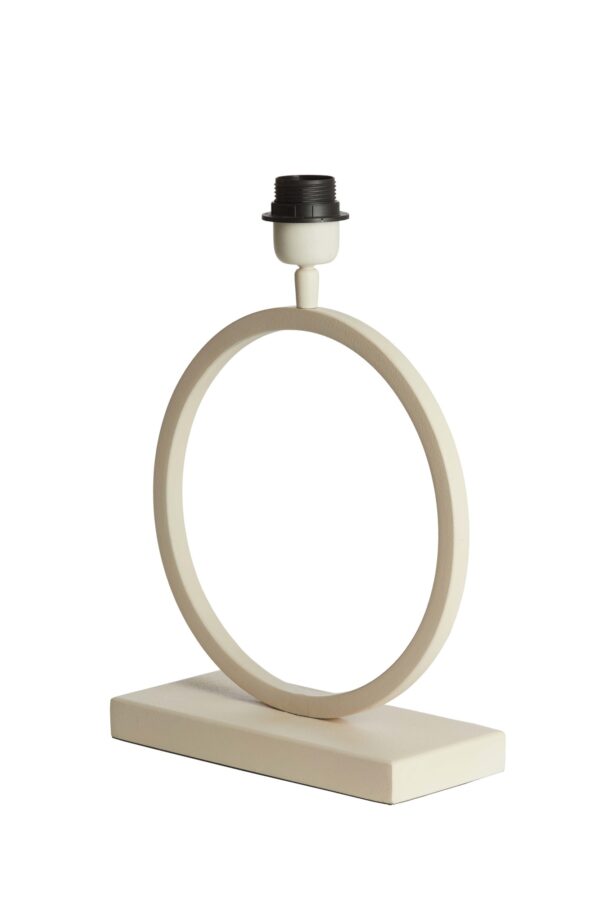Trendy beige cirkel lampenvoet Light & Living Liva - Image 3